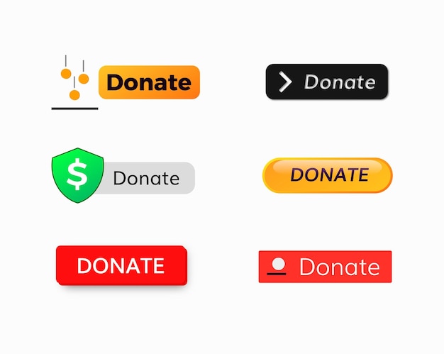 Donate button set