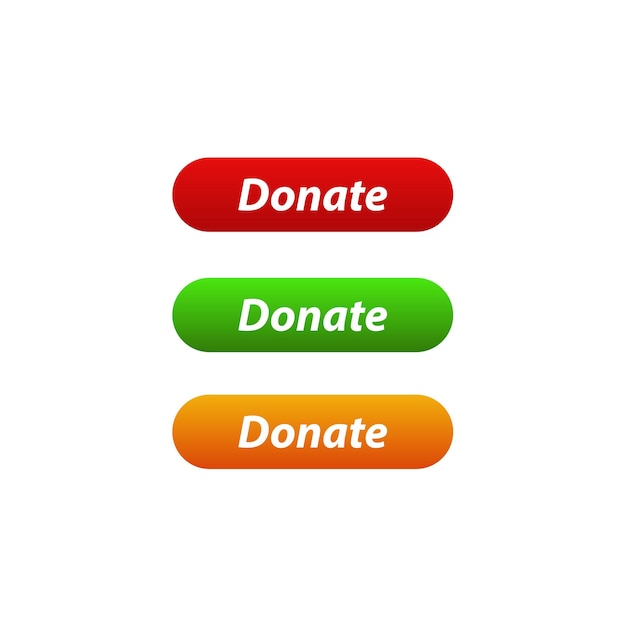 donate buttons 3 colors