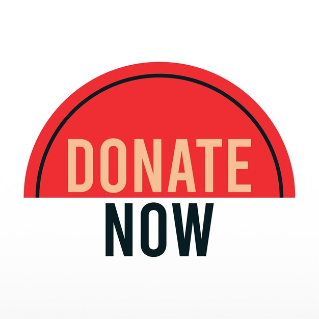 Donate Now Button Design Template