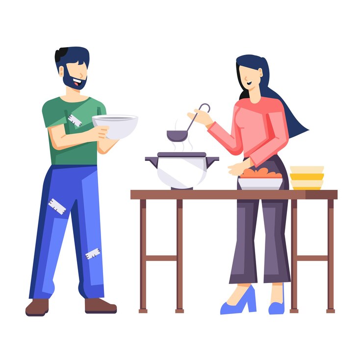Vector donation and charity flat illustrations