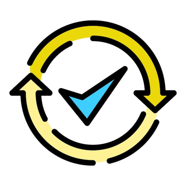 Icona del backup eseguito profilo dell'icona del vettore di backup eseguito per il web design isolato su sfondo bianco piatto