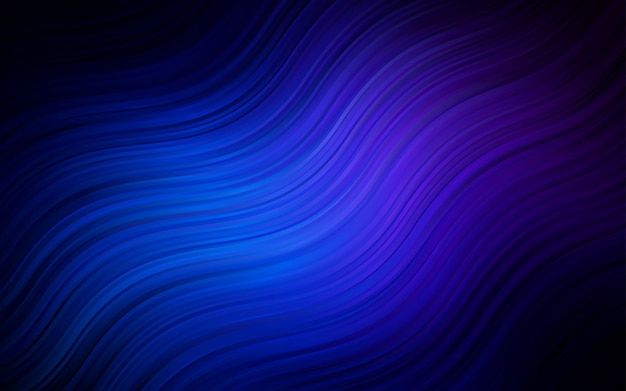 Donkerblauwe vectorsjabloon met abstracte lijn