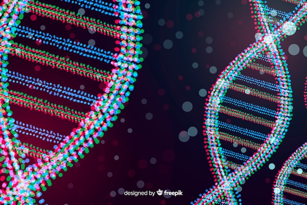 Donkere abstracte DNA-structuurachtergrond