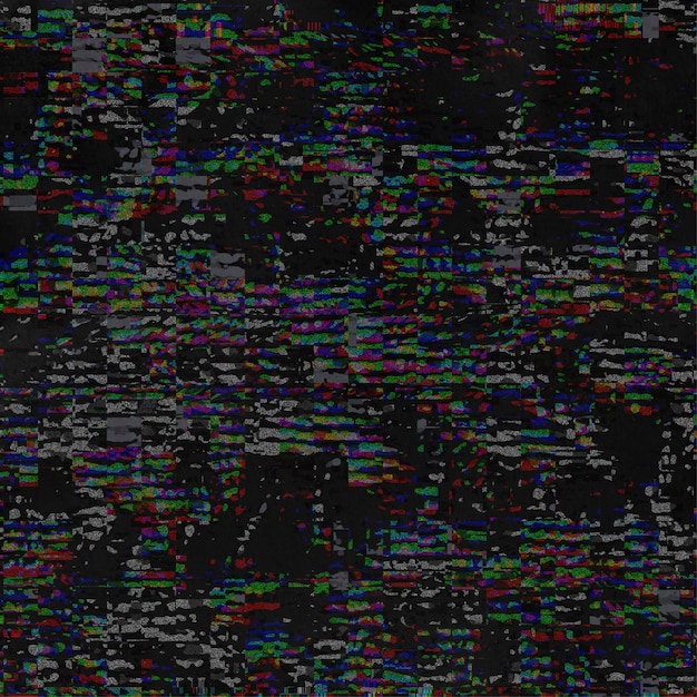 Donkere achtergrond met glitch-effect
