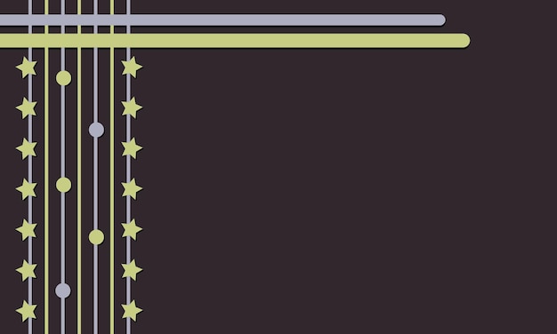 Vector donkere achtergrond met lichte lijnen en sterren