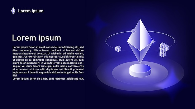 donkere blockchain achtergrond voor web en banner