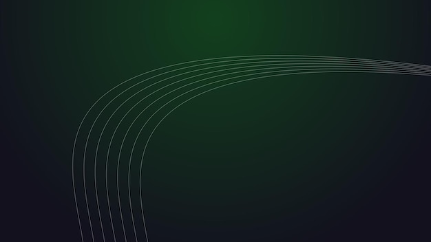 Donkere groene abstracte achtergrond behang ontwerp vector afbeelding met curve lijn voor backdro