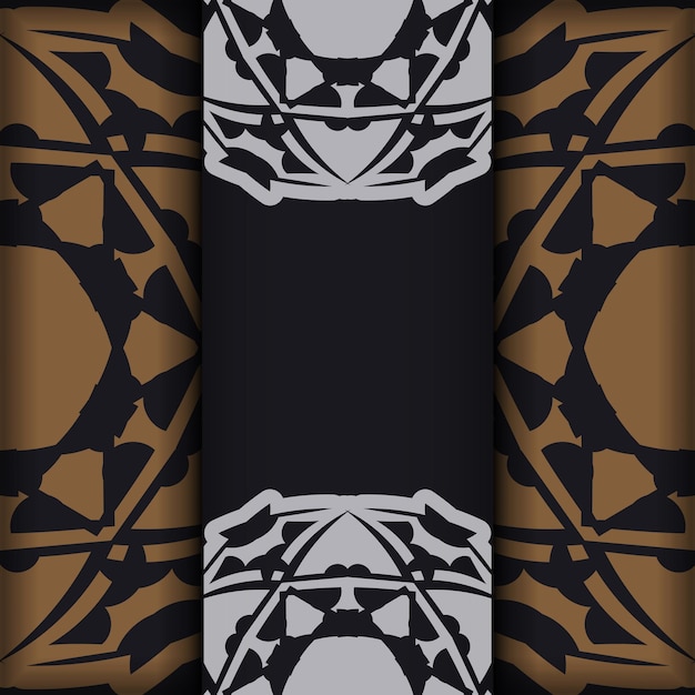 Donkere kleurenvlieger met oranje abstract patroon