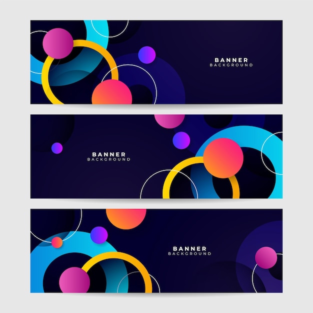 Donkere kleurrijke kleurrijke abstracte banner geometrie glans en laag element vector voor presentatieontwerp Pak voor zakelijke bedrijfsinstelling feest feestelijk seminar en gesprekken