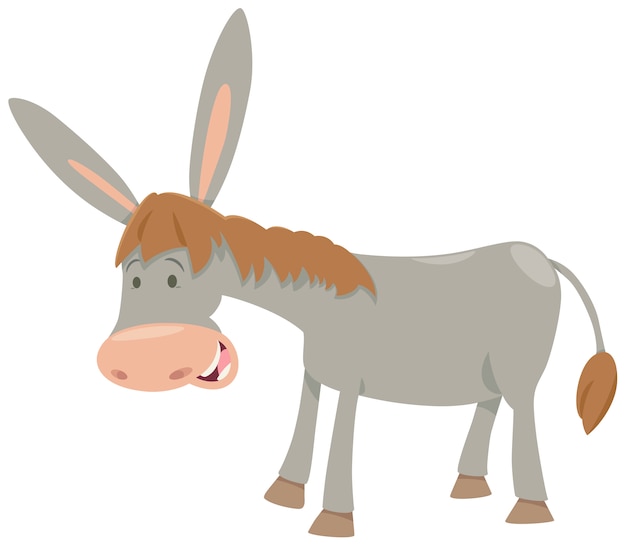 Vector donkey farm animal