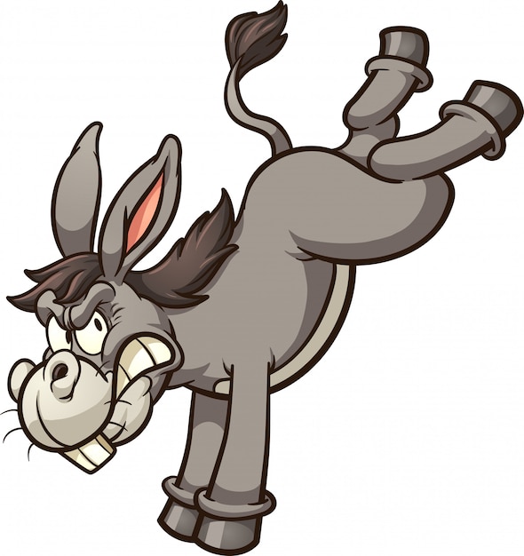 Vector donkey kick