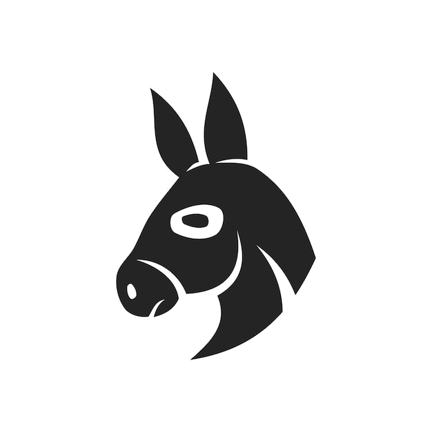 Donkey logo sjabloon Isolated Brand Identity Icon Abstract Vector grafisch