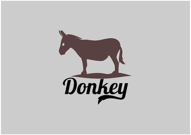 donkey silhouette logo