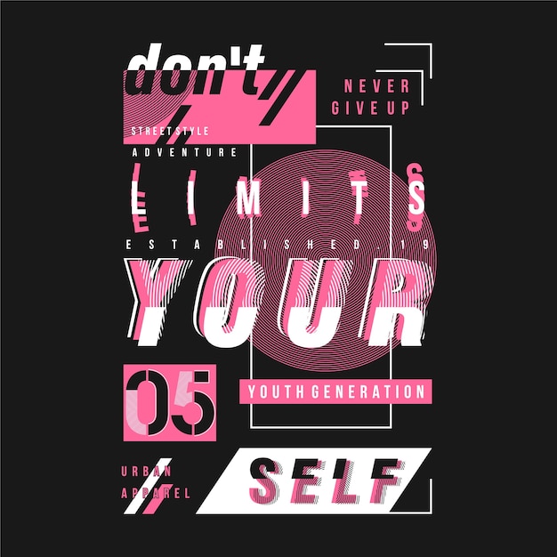 dont limits yourself text frame 