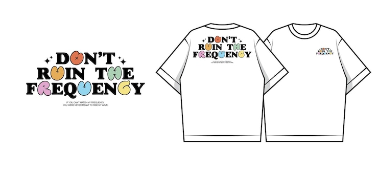 Vector ドント・ルーイン・ザ・フリークエンシー tシャツデザイン クリエイティブ・ストリートウェア・コンセプト・ベクトル・グラフィックデザイン