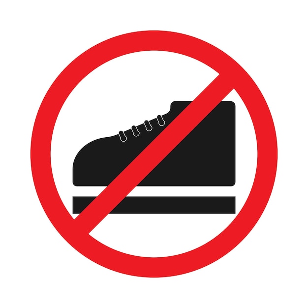 Premium Vector | Dont step on icon vector