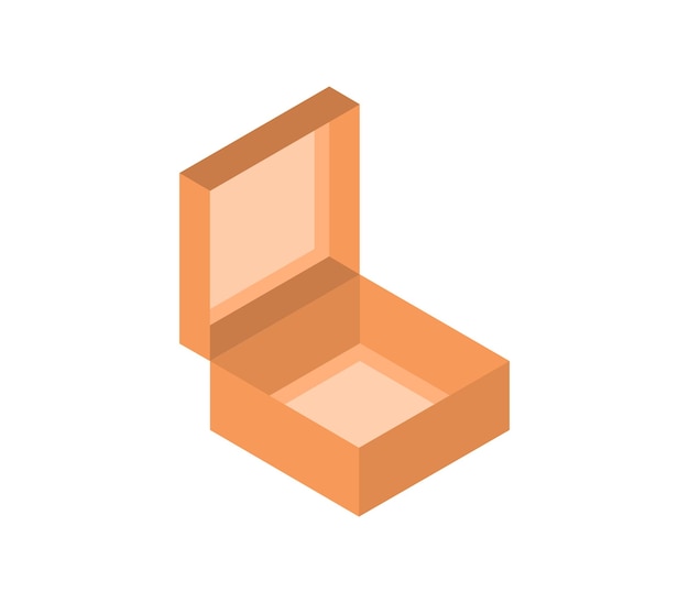 Donut box isometric