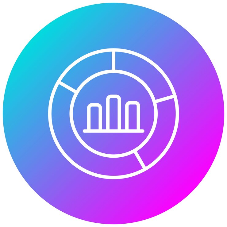 Vector donut chart vector icon can be used for infographics iconset