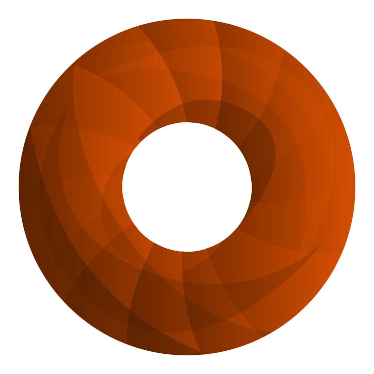 Vector donut cookies icon cartoon of donut cookies vector icon for web design isolated on white background