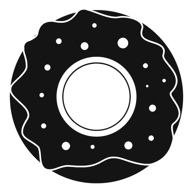 도넛 아이콘 웹에 대 한 도넛 벡터 아이콘의 간단한 그림