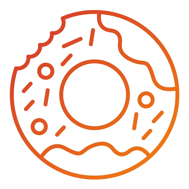 Vector donut icon style