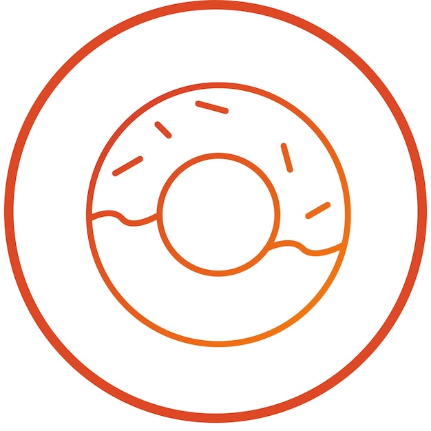 Vector donut icon style