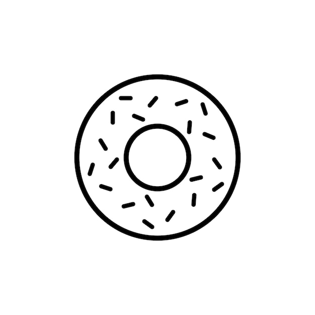 Donut Icon Vector Design Template