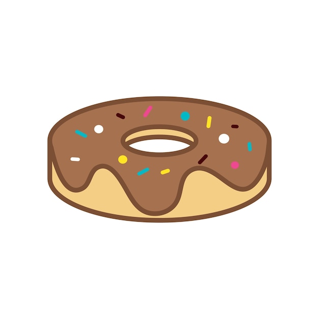 donut icon vector design template