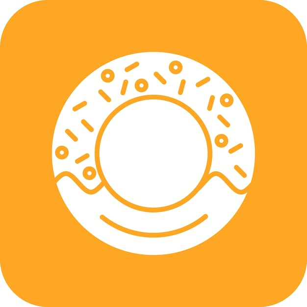 Immagine vettoriale dell'icona della ciambella può essere utilizzata per dolci e caramelle