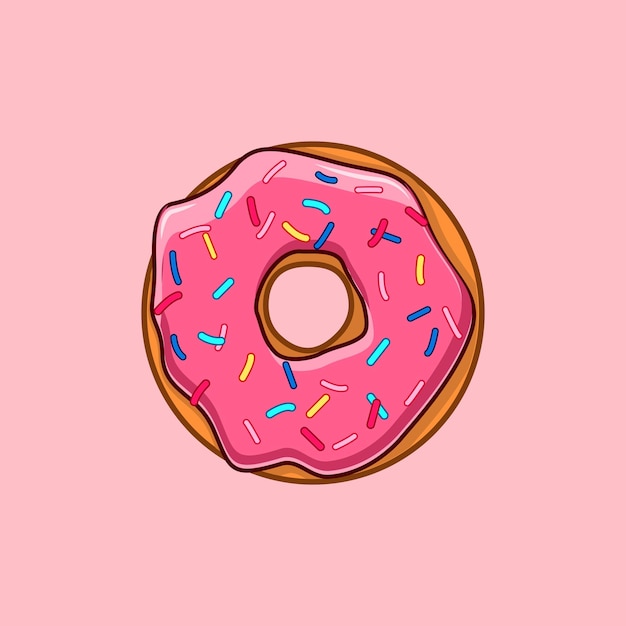 Vector donut illustratie