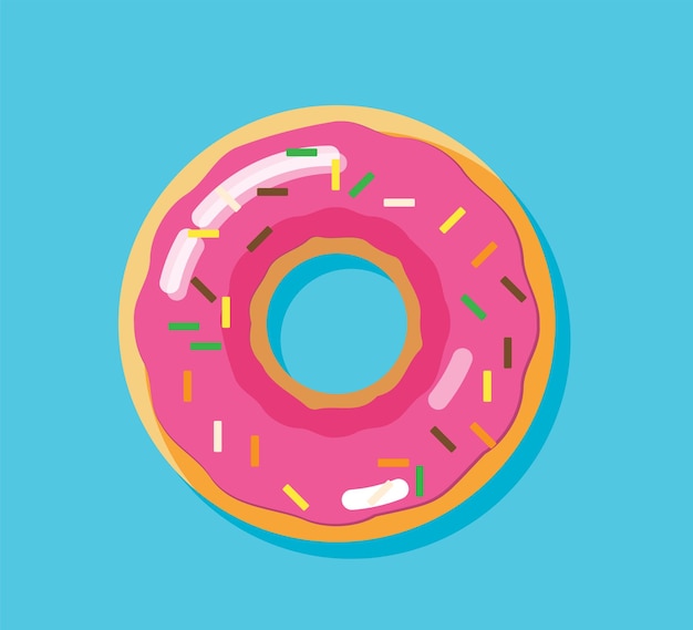 Donut isolate element vector illustration