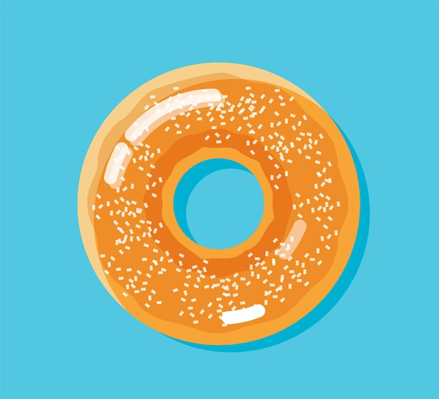 donut isoleren element vectorillustratie