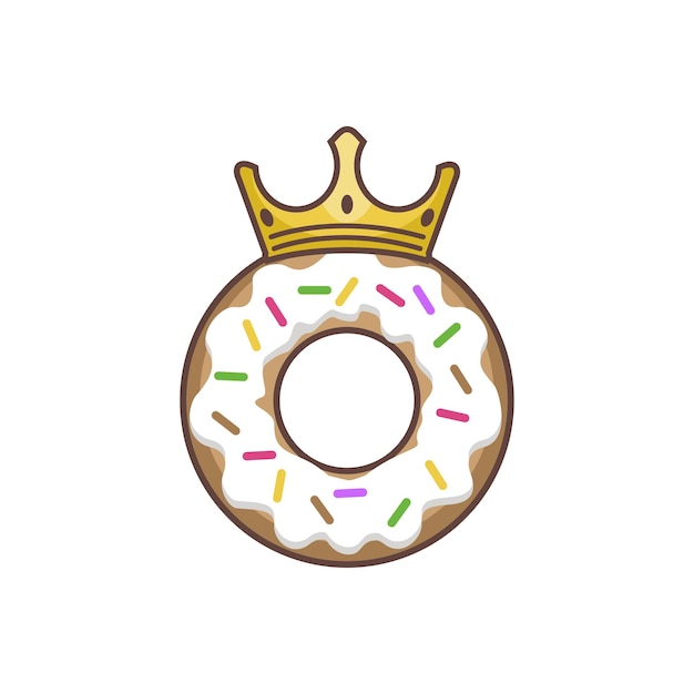 Donut Logo ontwerpsjabloon. Ontwerpelementen voor restaurant