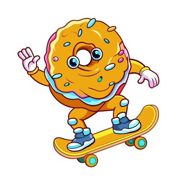 donut mascot character