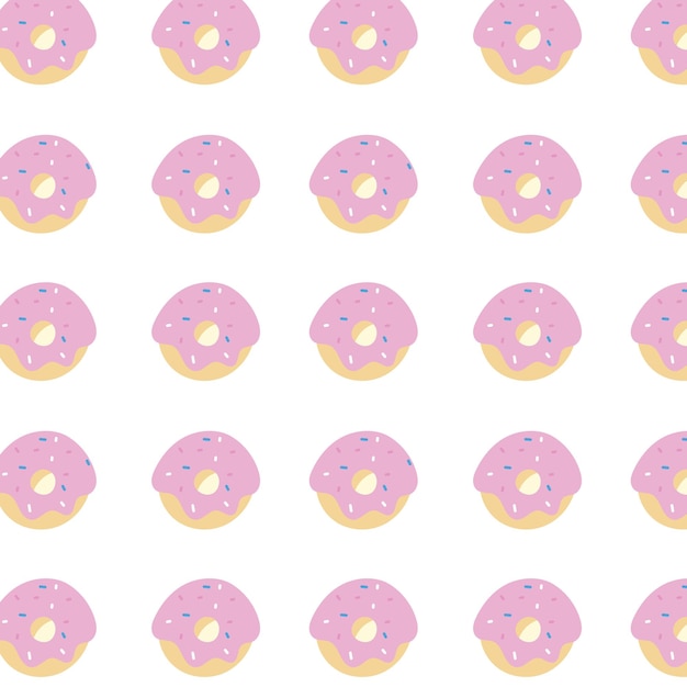 donut pattern vector food dessert