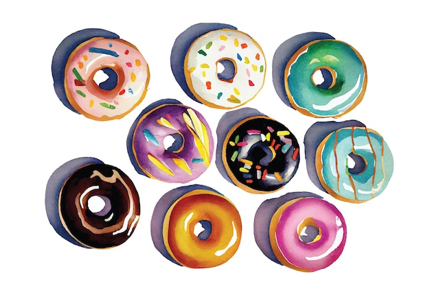 donut set illustration 4