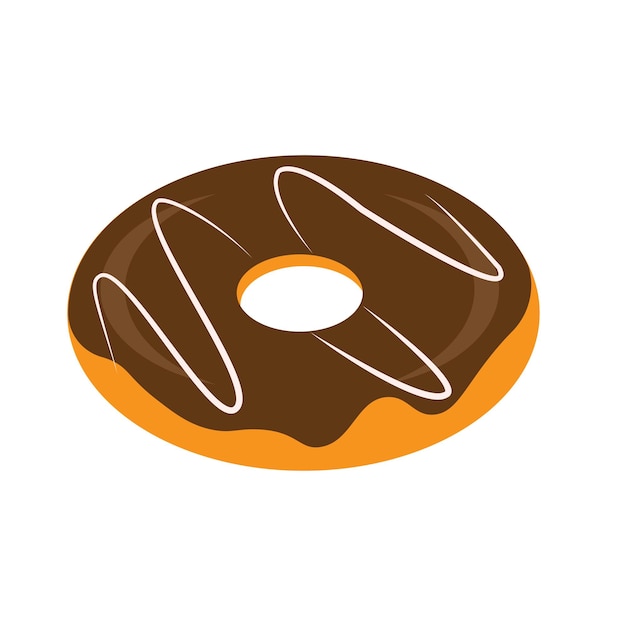 Donut taart logo vector