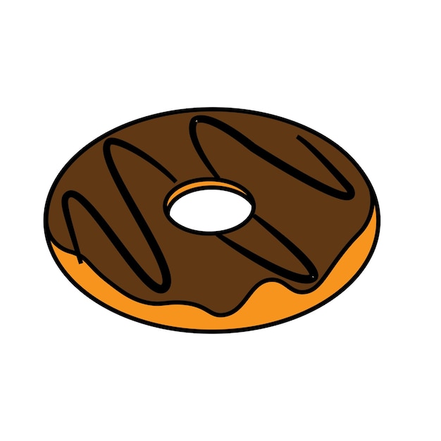 Donut taart logo vector