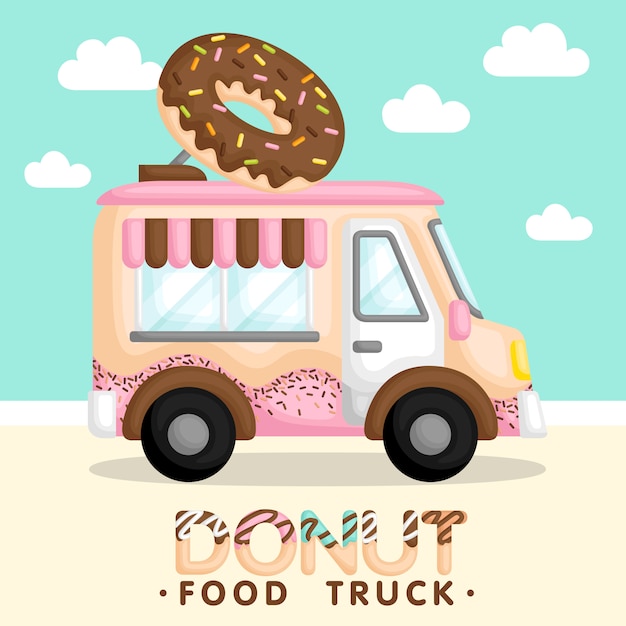 Donut truck roze