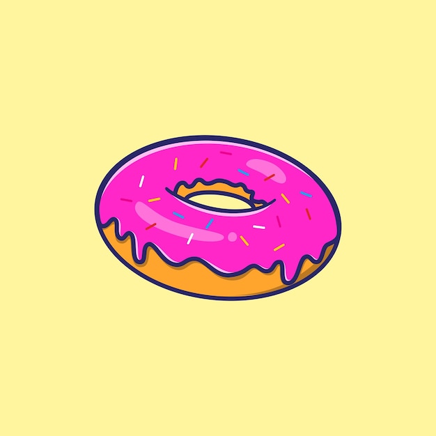 Вектор Иллюстрация мультфильма donut vector clip art