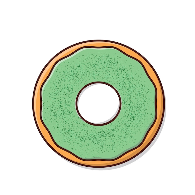 Donut vector doughnut donut with glaze vector cartoon logo icon design illustration