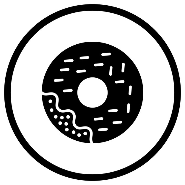 Donut Vector Icon Design Illustration