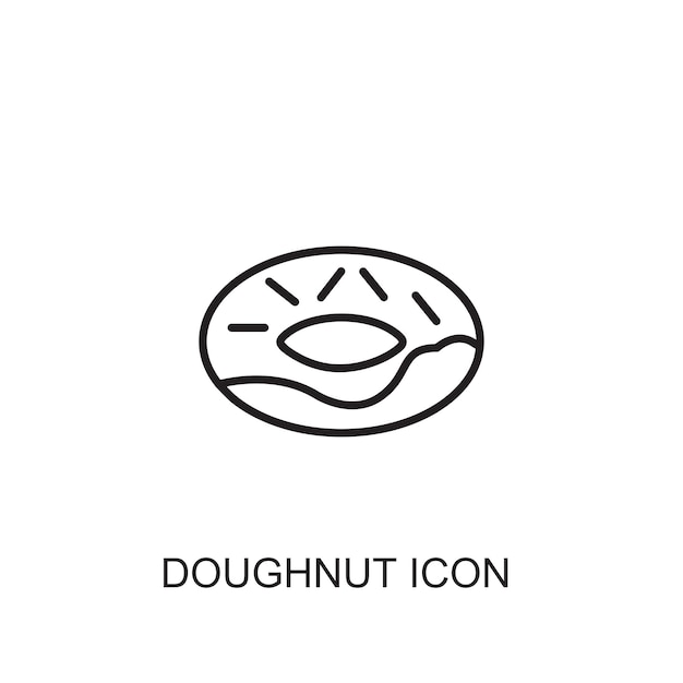 Donut vector icoon icoon