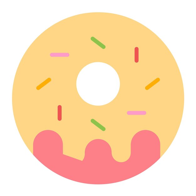 Vector donut vector illustration style