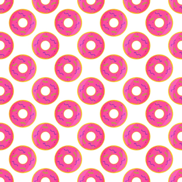 donut worms halloween sweet round pattern textile background vector illustration