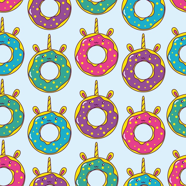 Donuts eenhoorns kawaii