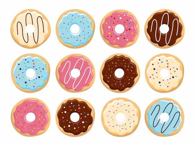 donuts illustration vector