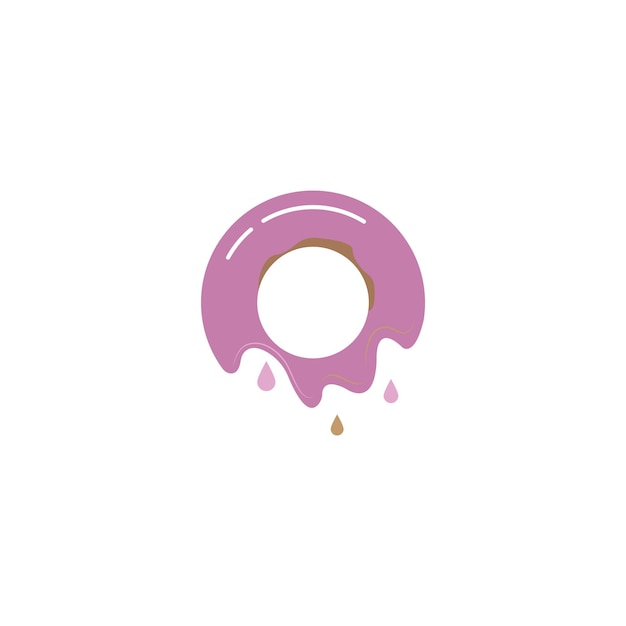 ドーナツのロゴのベクトル