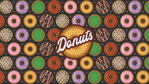 Donuts naadloos patroon