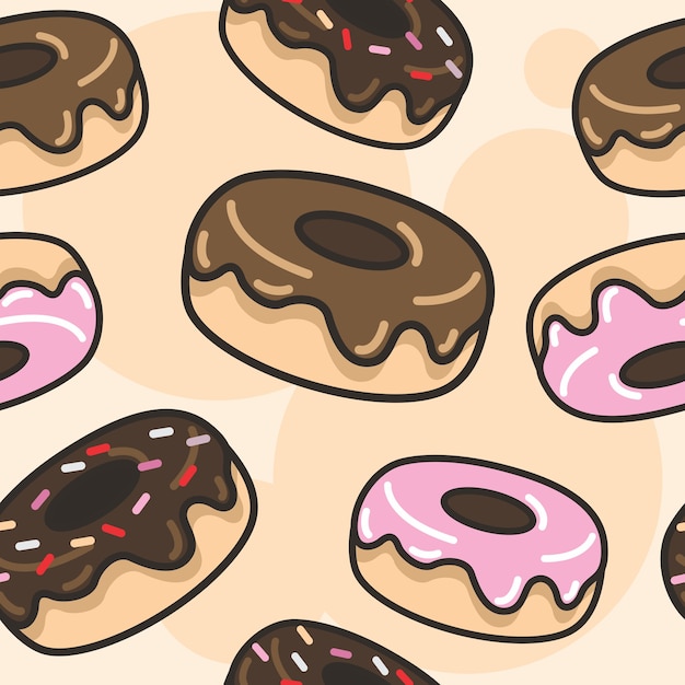 donuts seamless pattern